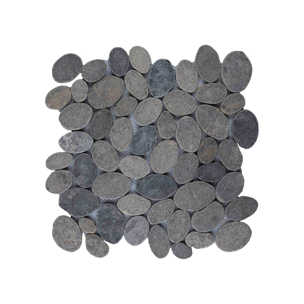 Moza&iuml;ek ovaal licht grijs - Oval light grey - BN113 ovaal licht grijs