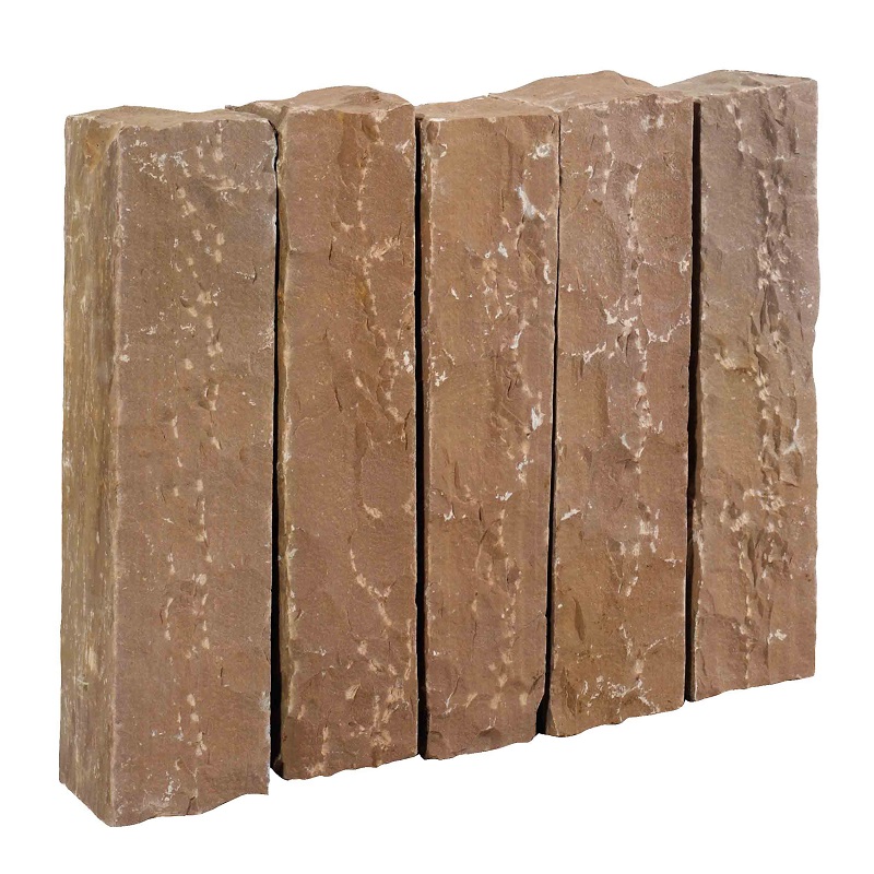 Palissades Kandla Multicolor 12x12cm diverse hoogtes - Palissades autumn brown 1 - Palissades Kandla Multicolor 50x12x12cm