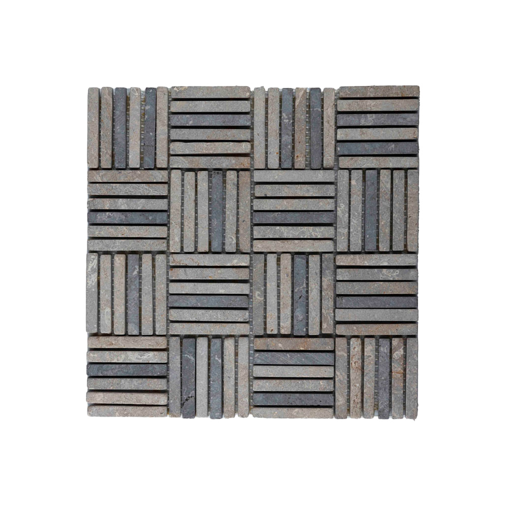Parket split grijs 1x7,3cm - Parquet split licht grijs 1x7 3cm - BN113 split grijs (2)