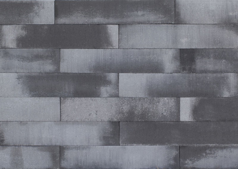 MBI Patioblok Strak Grey/Black 60x12x12cm - Patioblok strak 60x12x12 cm grijszwart - Patioblok Strak Grey 60x12