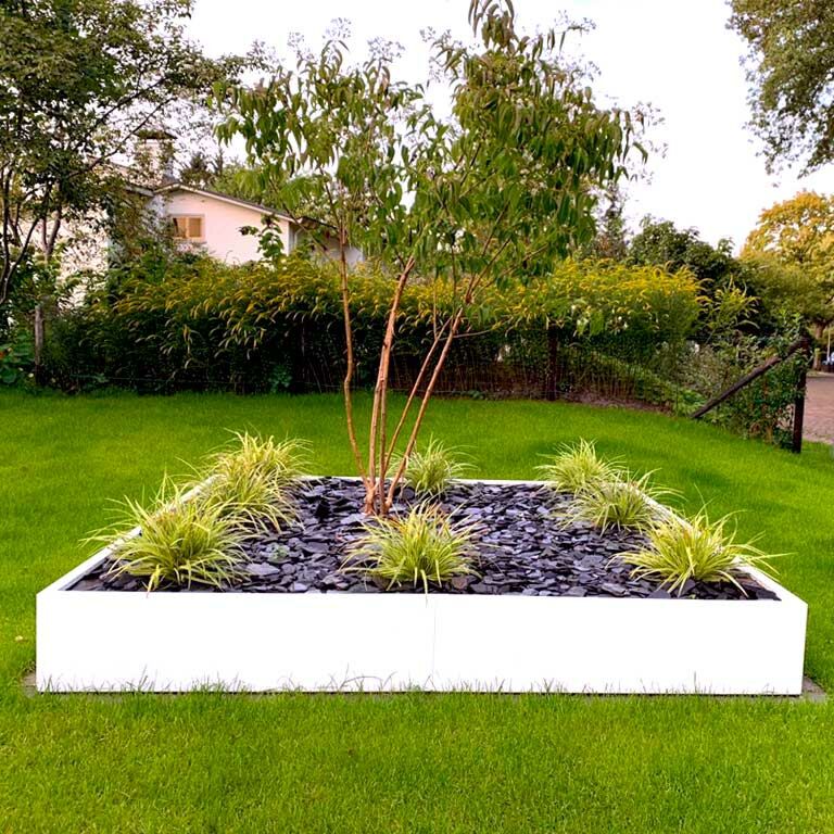 Gepoedercoat Staal Plantenbak Miami XXL 240x240cm diverse hoogtes - Pbcomixl2400x2400x300ral9010 2 - Gepoedercoate Plantenbak Miami 240x240x30cm