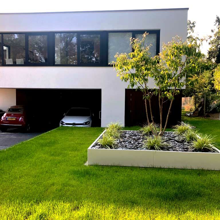 Gepoedercoat Staal Plantenbak Miami XXL 300x300cm diverse hoogtes - Pbcomixl2400x2400x300ral9010 - Gepoedercoate Plantenbak Miami 300x300x30cm