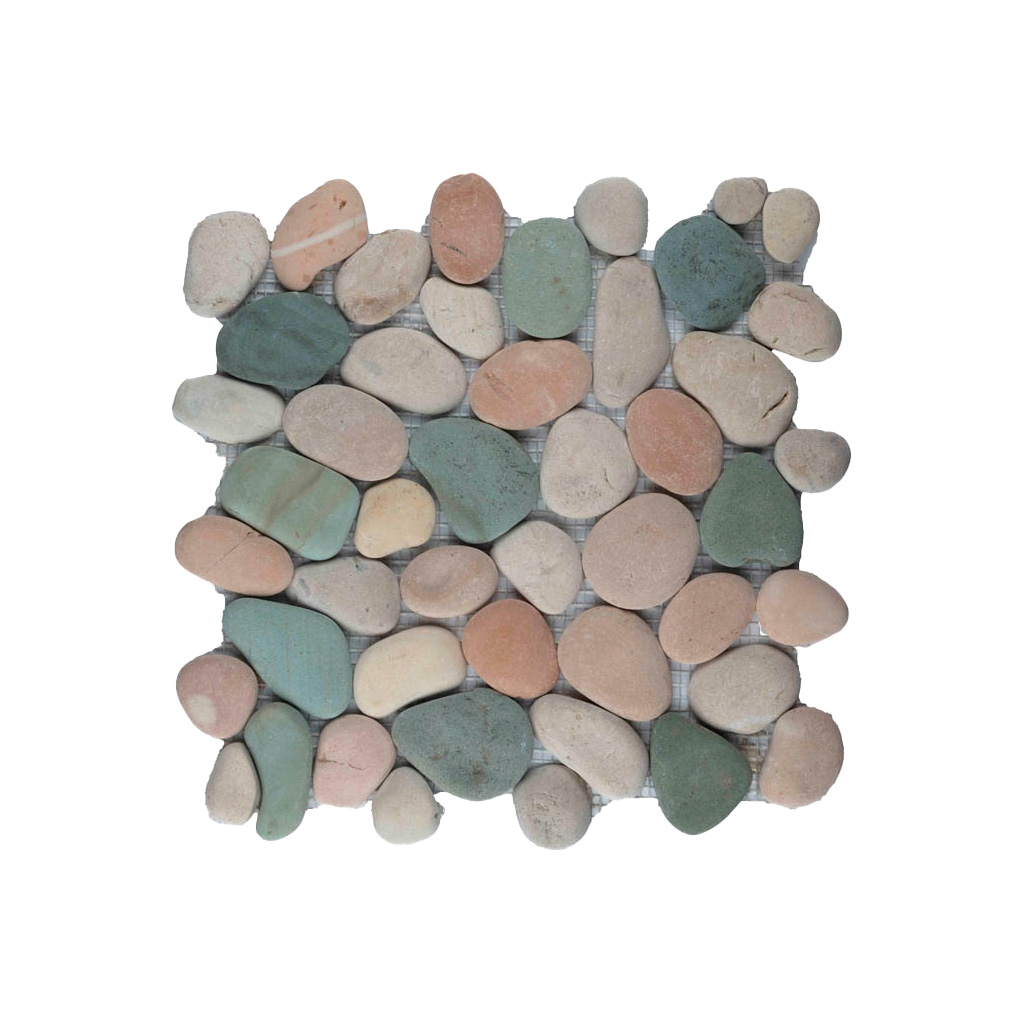 Kiezelstenen regulier mix wit, groen & roze - Pebbles regulier mix wit groen en roze - BN113 regulier wit-groen-roze
