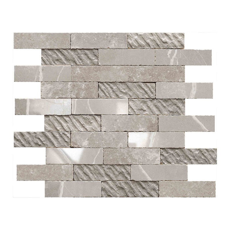 Pietra Unico Titanium Mosaico Mix 30x30x0,95cm - Pietra unico mosaico mix titanium 2 1 - Pietra Unico Titanium Mosaico Mix 30x30x0,95c