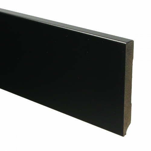 MDF Moderne plint 120x15 voorgelakt RAL 9005 - Ral 9005 120x15 - 15941