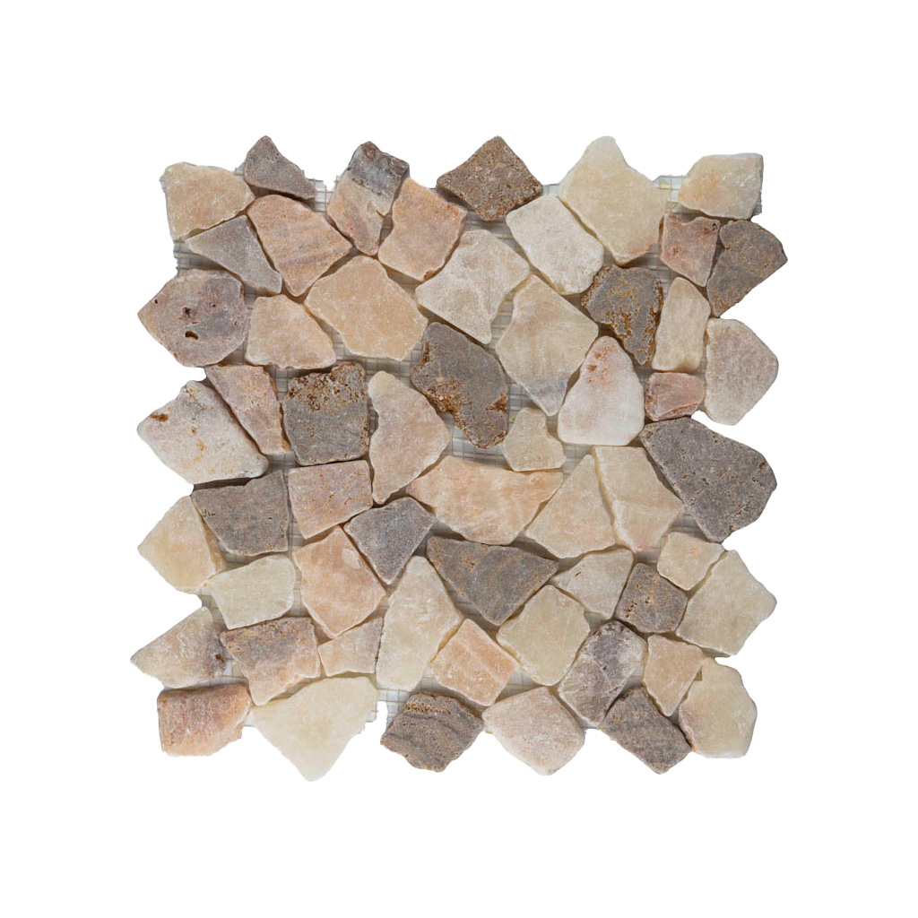 Moza&iuml;ek regulier onyx/zonsondergang bruin - Regular onyx sunsetbrown - BN113 regulier onyx/zonsondergang bruin