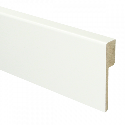 MDF Renovatie plint modern 90x18 voorgelakt RAL 9016 - Renovatieplint 9016 - 15975