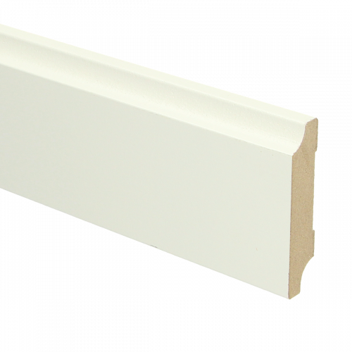 MDF Retro plint 70x15 wit voorgelakt RAL 9010 - Retro plint 9010 - 16020