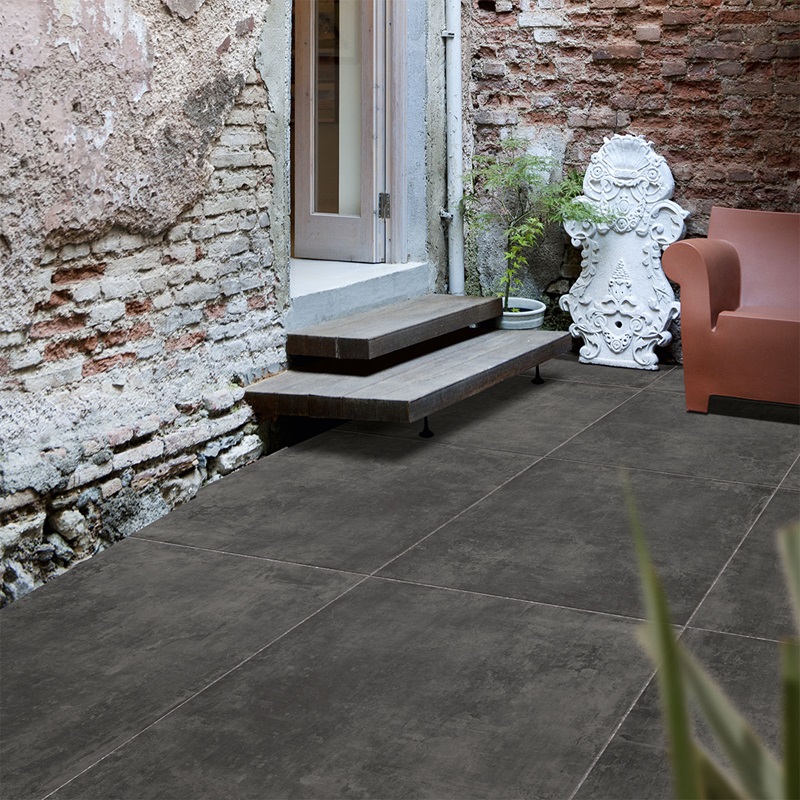 Robusto Ceramica 3.0 Betonoptik Dark KTBN02 diverse afmetingen - Robusto ceramica sfeer 2 - KTBN02 Betonoptik Dark 60x60cm