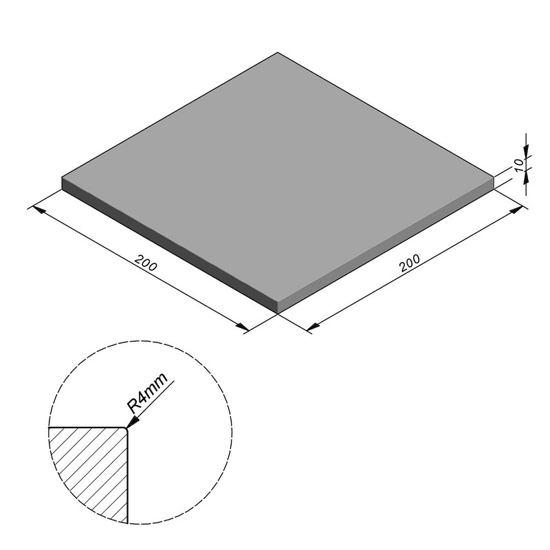 Megategel Smooth grey velvet 200x200x10cm - Smooth megategel afmeting 200x200 - Megategel Smooth grey velvet 200x200x10cm