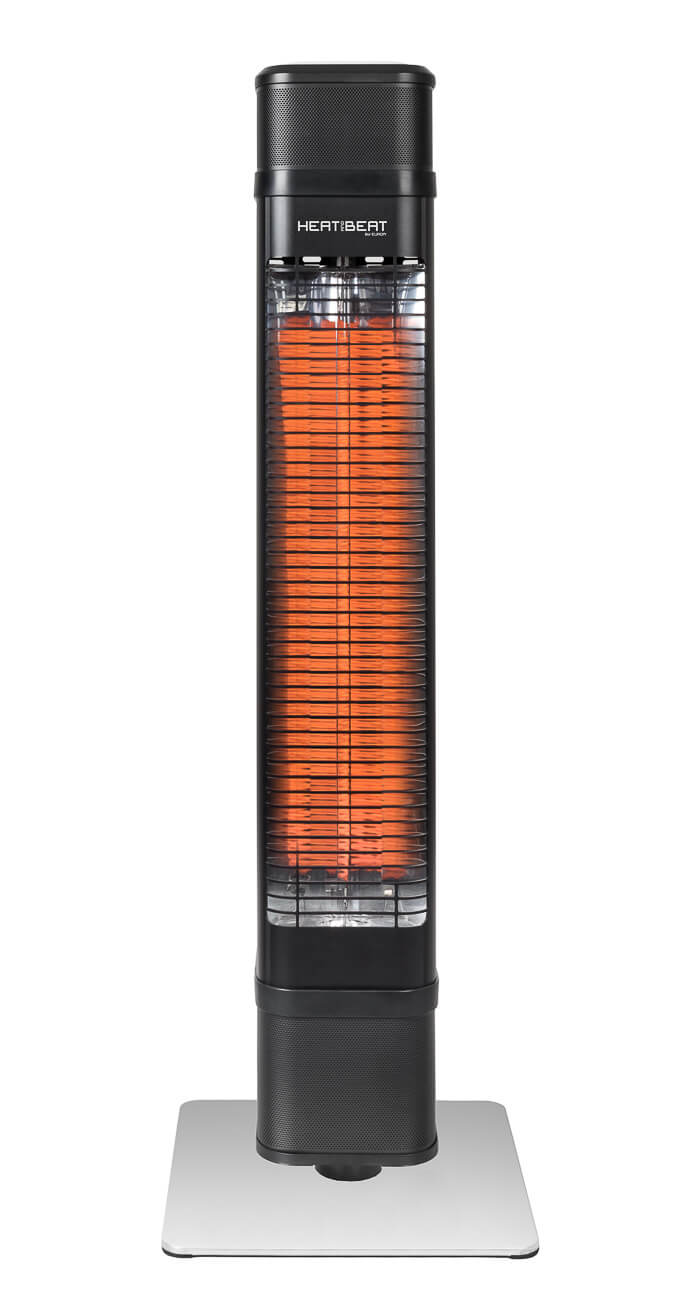 Heat and Beat Tower zwart - Staande heat and beat th - Heat and Beat Tower zwart