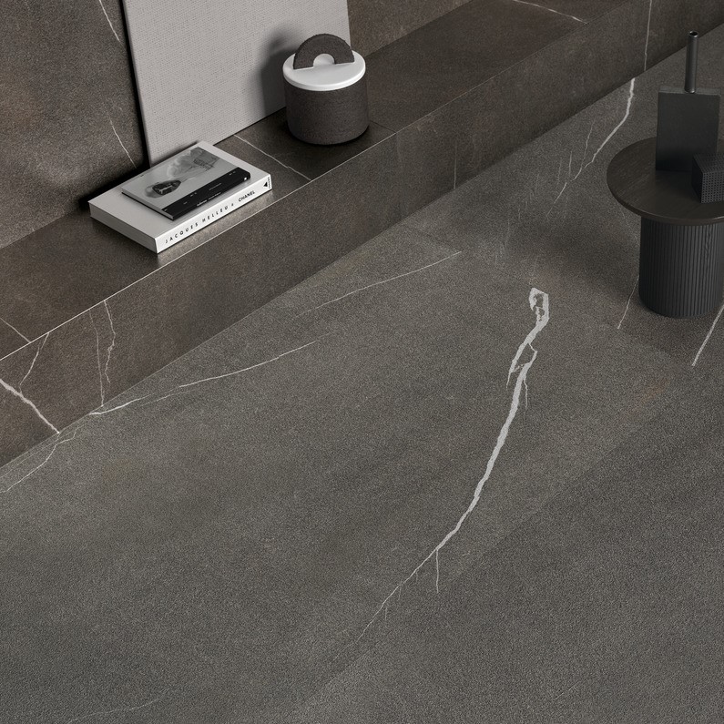 Ariostea Ultra Pietre Pietra Piasentina Levigato Silk diverse afmetingen - Stone effect floors pietra piasentina 02 - Ariostea Piasentina Silk 75x75cm