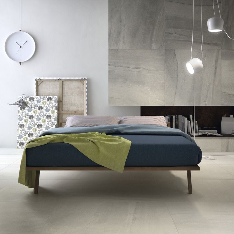 Ariostea Ultra Pietre Basaltina White Prelucidato diverse afmetingen - Stone effect white floors basaltina white 01 - Ariostea Basaltina White Prelucidato 100x100