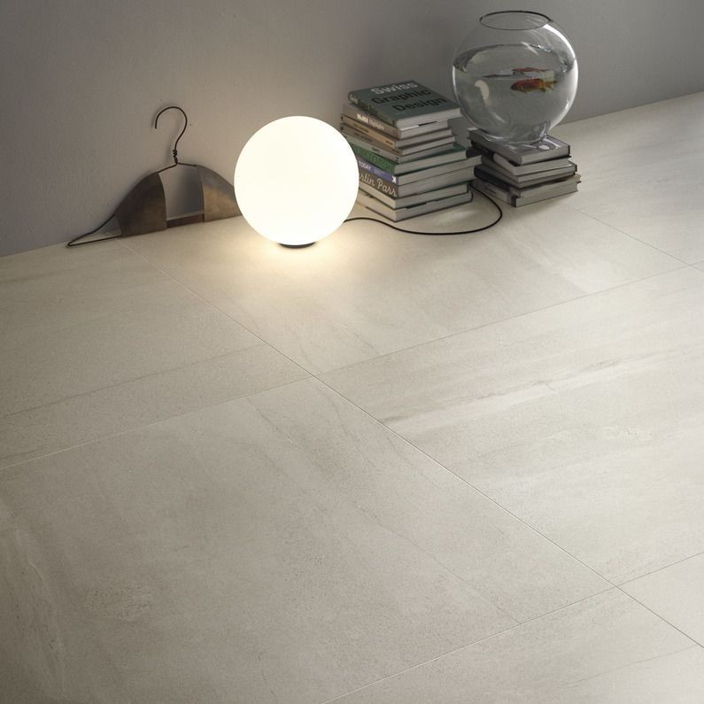 Ariostea Ultra Pietre Basaltina White Soft diverse afmetingen - Stone effect white floors basaltina white 02 - Ariostea Basaltina White Soft 100x100cm