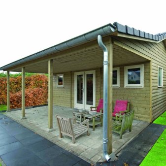 Tuinhuis/blokhut type Passiebloem - Tuin en huis productfoto passiebloem 2 - BNS100 Passiebloem