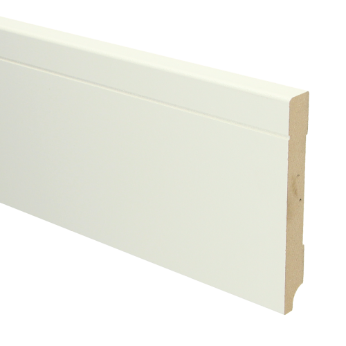 MDF Tijdloze plint 120x18 wit voorgelakt RAL 9010 - Tijdloze plint 120 cm 2 - 16097