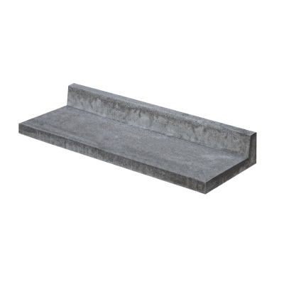 Traptrede Oud-Hollands antraciet L-model 100x40x15cm - Traptrede l model oud hollands antraciet - Traptrede Oud-Hollands antraciet L-model 100x