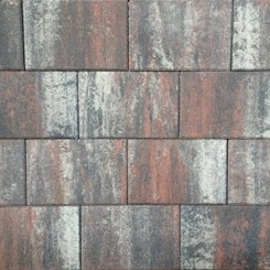 Tremico Betonstraatsteen Twents Bont 6cm dikte diverse afmetingen - Tremico betonstraatsteen twents bont 30x20x6cm - Tremico Twents Bont 20x5x6cm