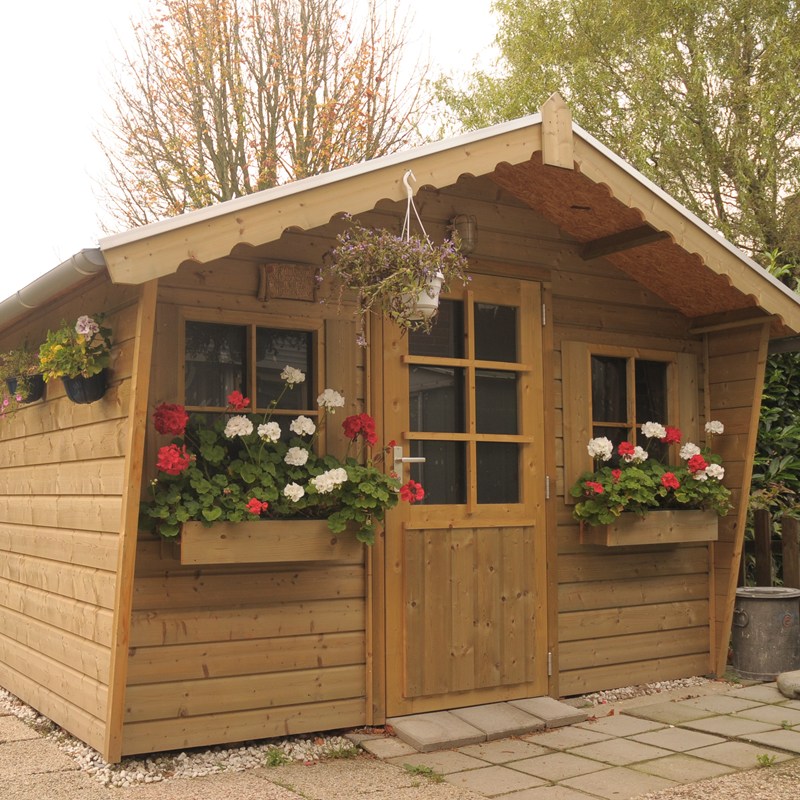 Tuinhuis/blokhut type Orchidee - Tuin en huis product foto orchidee 1 - BNS106 Orchidee