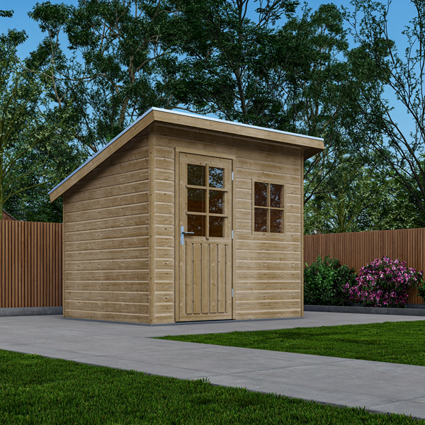 Tuinhuis/blokhut type Fresia - Tuin en huis productfoto fresia - BNS112 Fresia