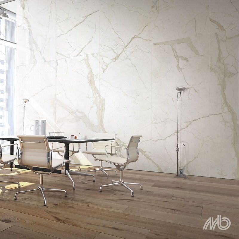 Ariostea Ultra Marmi Bianco Calacatta Lucidato Shiny diverse afmetingen - Ultra marmi bianco calacatta 1 - Ariostea Bianco Calacatta Shiny 37,5x75cm