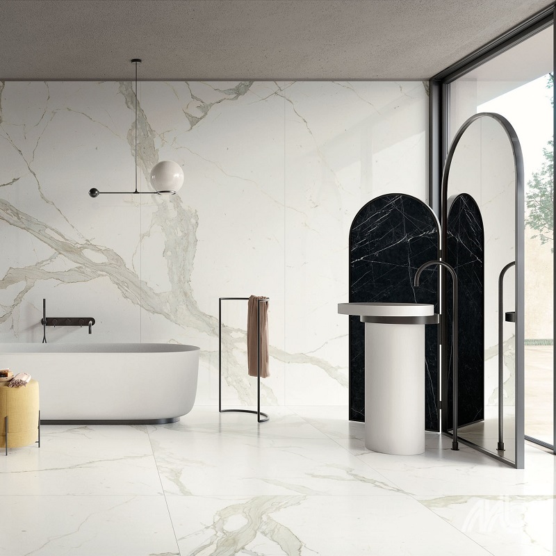 Ariostea Ultra Marmi Bianco Calacatta Soft diverse afmetingen - Ultra marmi bianco calacatta 3 - Ariostea Bianco Calacatta Soft 120x120cm