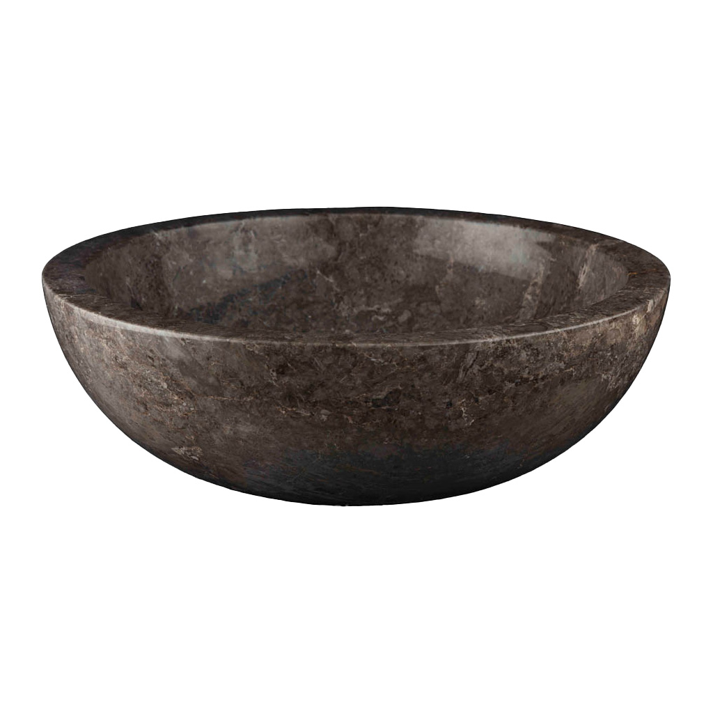 Wasbak natuursteen C grijs gepolijst - Wasbak 3 grey polish - BN113 wasbak3 grijs gepolijst