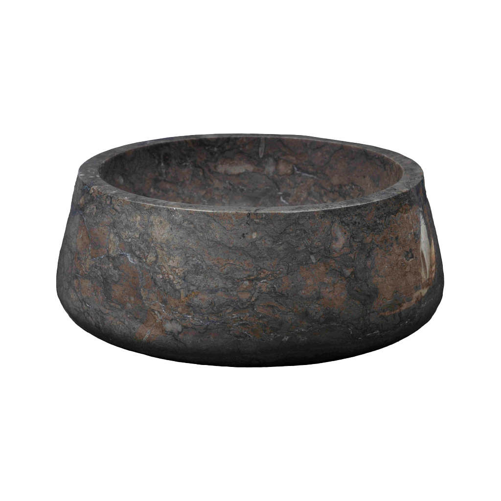 Wasbak natuursteen E zwart gepolijst - Wasbak 5 black polished - BN113 wasbak5 zwart gepolijst