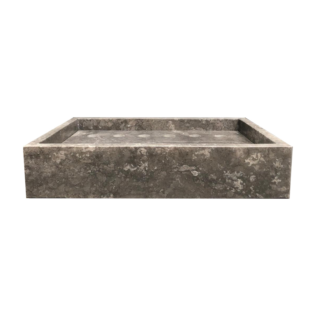 Wasbak natuursteen F zwart gepolijst - Wasbak 6 black polished - BN113 wasbak6 zwart gepolijst