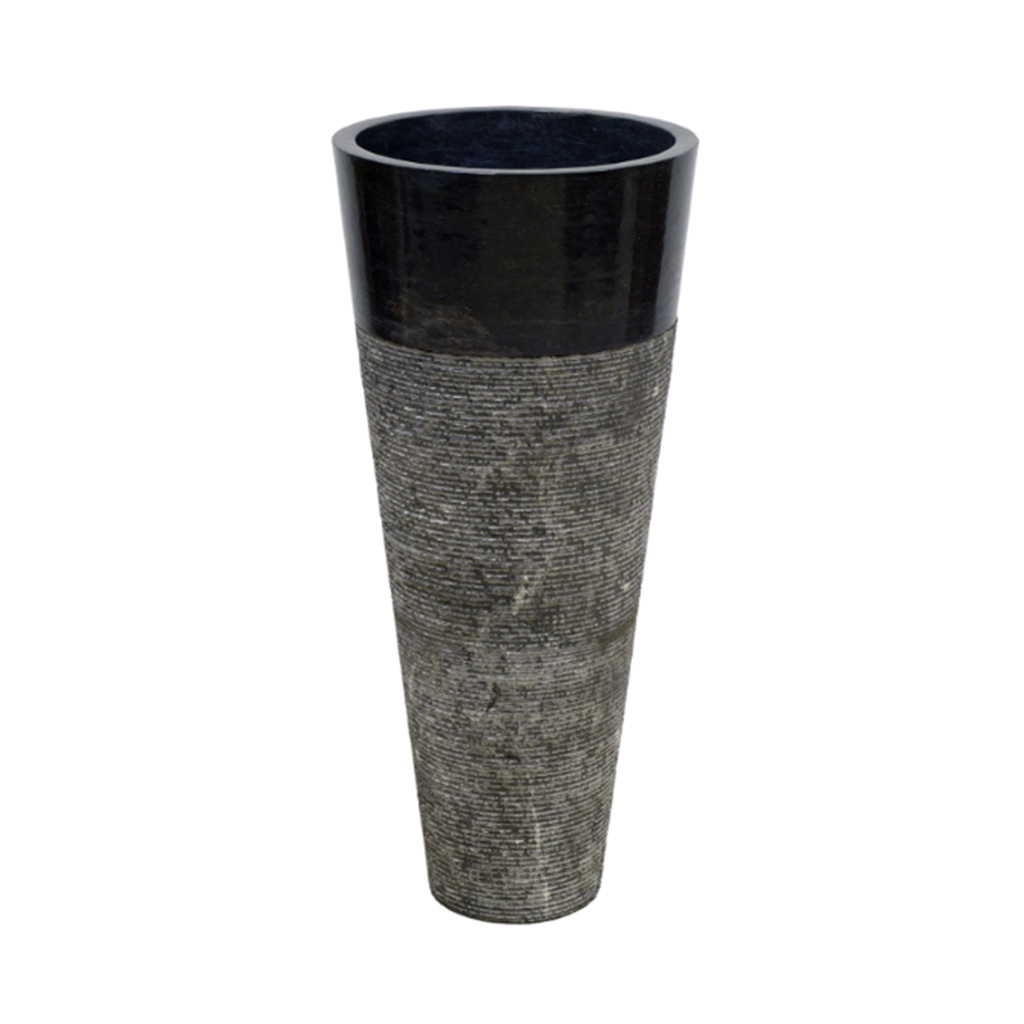 Wasbak natuursteen G zwart gepolijst - Wasbak 7 black polished - BN113 wasbak7 zwart gepolijst