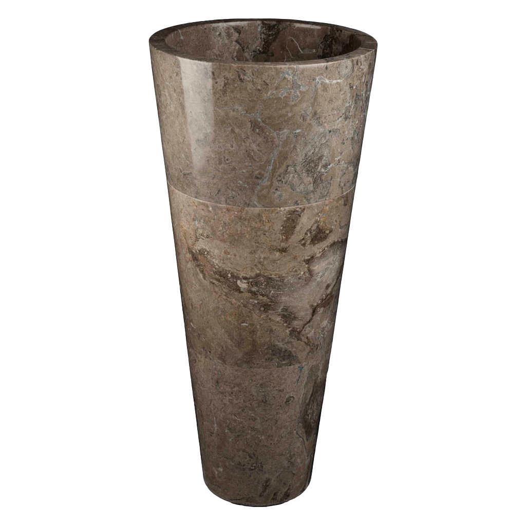 Wasbak natuursteen G grijs gepolijst - Wasbak 7 grey polished - BN113 wasbak7 grijs gepolijst