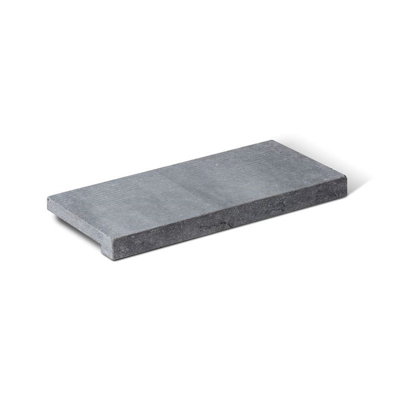 Zwembadrand Calcare Cabrano Gezoet 60x30x5/3cm BN32 - Zwembadrand calcare 6 gezoet rechte overstek - Zwembadrand Calcare 6 60x30x5/3cm