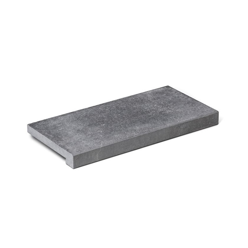 Zwembadrand Calcare Agnato Gezoet 60x30x5/3cm BN32 - Zwembadrand calcare 7 gezoet rechte overstek - Zwembadrand Calcare 7 60x30x5/3cm