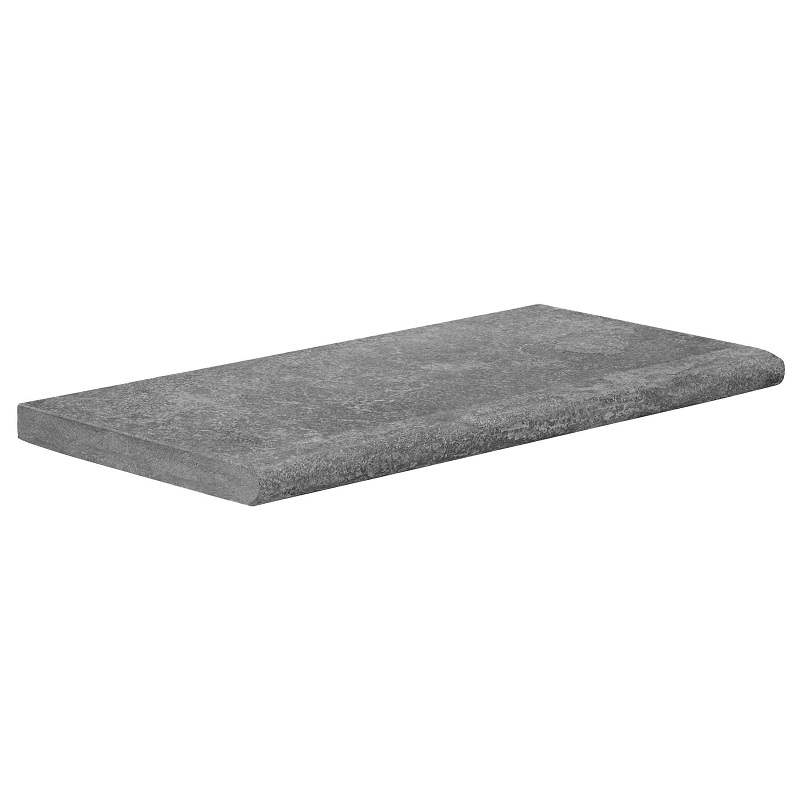 Zwembadrand Spotted Blue Bullnose 60x30x3cm - Zwembadrand spotted bluestone bullnose 1 - Zwembadrand Spotted Blue Bullnose 60x30x3cm