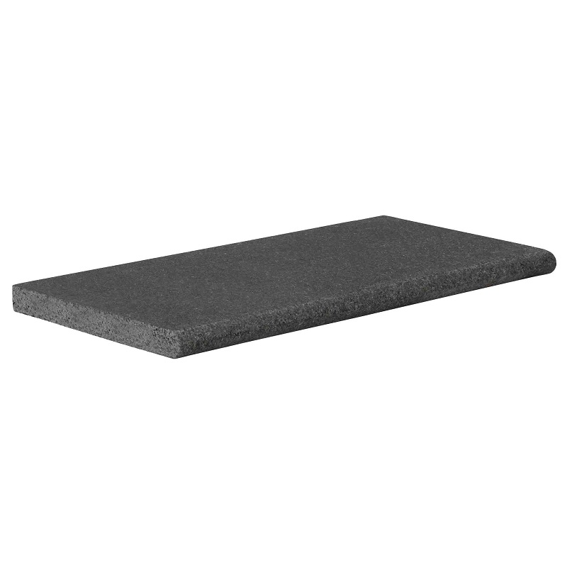Zwembadrand Tibet Asian Black Bullnose 60x30x3cm - Zwembadrand tibet asian black bullnose 1 - Zwembadrand Tibet Asian Black Bullnose 60x30x