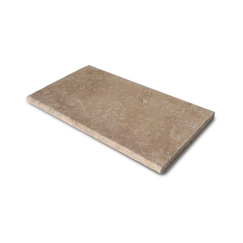 Zwembadrand Travertino Tandalo Bullnose 61x33x3cm BN32 - Zwembadrand travertino 3 bullnose - Zwembadrand Travertino 3 61x33x3cm